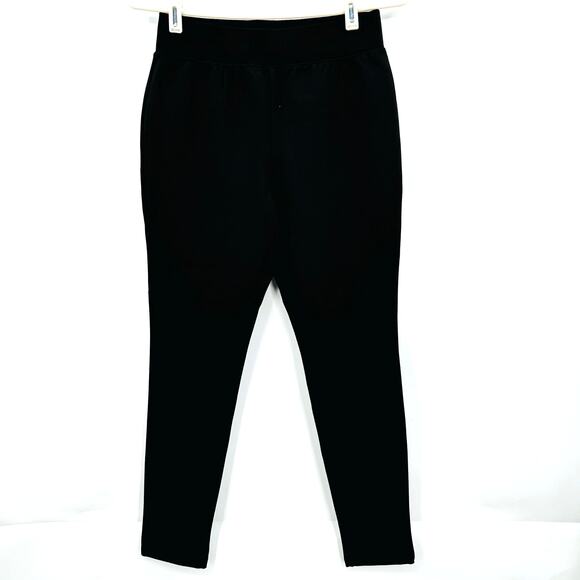 IMAN Global Chic 360 Slim Ponte Skinny Pant Womens XSP Petite BLACK KNIT Pull On - Picture 1 of 9